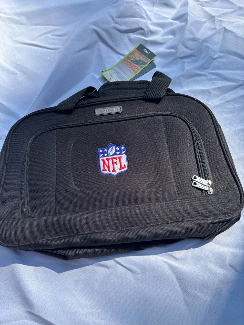 Black NFL Logo Travel Laptop Bag